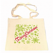 Gold Snowflake Shopper Bag